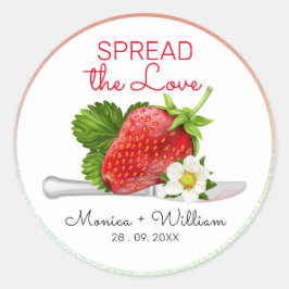 愛のイチゴを広結婚げる ラウンドシール