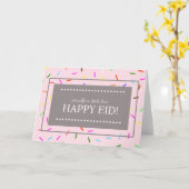 愛のイードカードを少し振りかける カード (黄色い花)