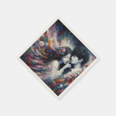 愛のウィスパーズバレンタイン紙ナプキン – ロマンチック スタンダードカクテルナプキン (角)