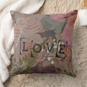 愛のウィスパーズ：懐かしいバラスクラップブック クッション (ブランケット)