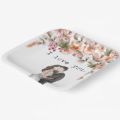 愛のウェディングパーティー水彩花エレガント ペーパープレート (傾斜あり)