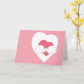 愛のウーリーカード カード (黄色い花)