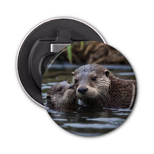 **「愛のエイドロフト：ミイラとベビーオッター」** 栓抜き (正面)