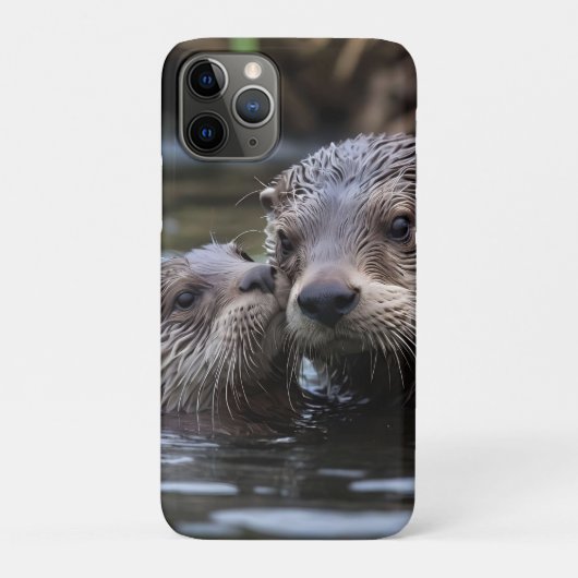 **「愛のエイドロフト:ミイラとベビーオッター」** Case-Mate iPhoneケース (裏)