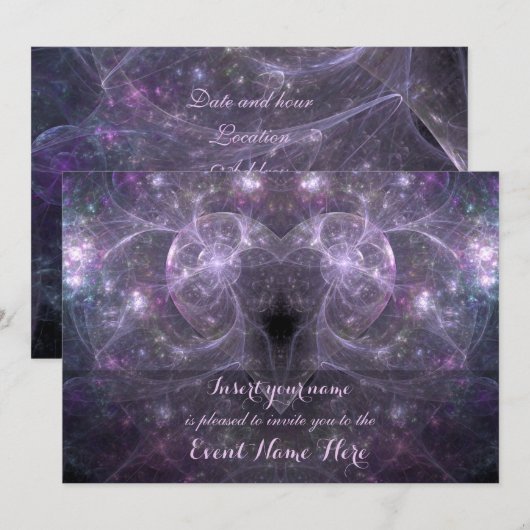 愛のエネルギー 招待状 (正面/裏面)