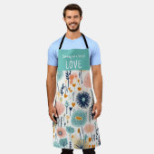 愛のエプロンをたくさん提供 – JWギフト エプロン (着用した状態)