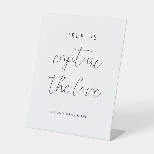 愛のエレガントソーシャルメディアを取り上げる脚本 台座サイン (正面)