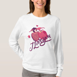 愛のオウルカップル Tシャツ
