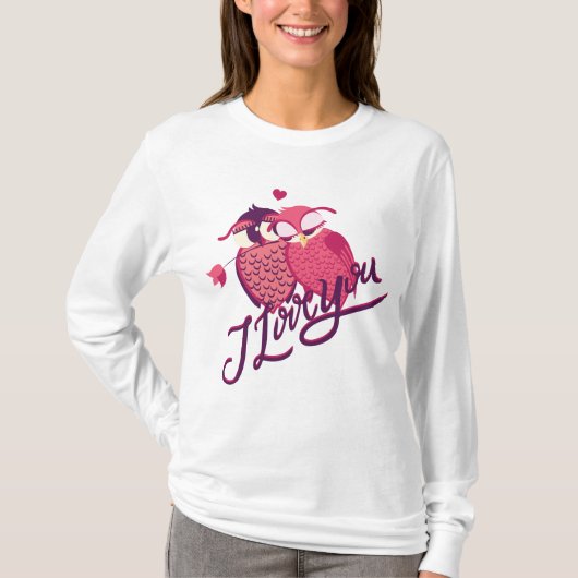 愛のオウルカップル Tシャツ (正面)