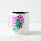 愛のカエル ツートーンマグカップ (正面左)