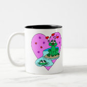 愛のカエル ツートーンマグカップ (左)