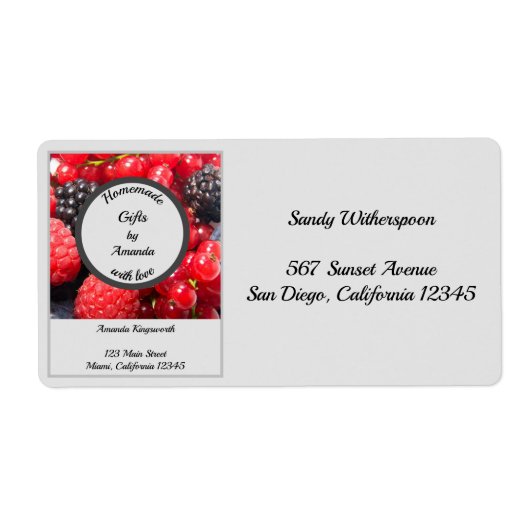 愛のカスタマイズ可能な梱包と自家製ギフト ラベル (正面)