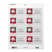 愛のカスタマイズ可能な梱包と自家製ギフト ラベル (フルシート)