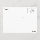 愛のカスタマイズ子犬のポープリント ポストカード (裏面)