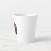 愛のカップルカスタムの写真 カフェラテマグ (正面)