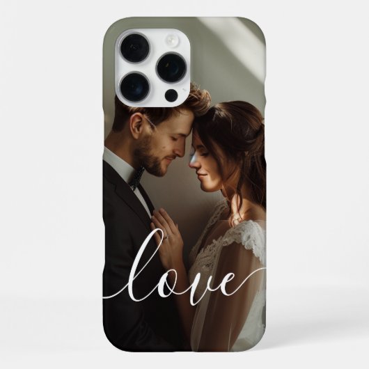 愛のカップルカスタムの写真 iPhoneケース (裏面)