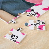 愛のカップル私は右にスワイプした幸せカスタマイズ ジグソーパズル (側面)