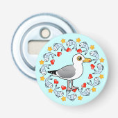 愛のカモメの円 栓抜き (正面)