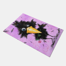 愛のカラスでおもしろい- ドアマット