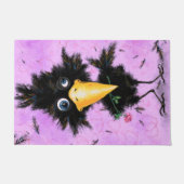 愛のカラスでおもしろい- ドアマット (正面)