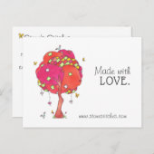 愛のカードでキラキラした広告パッチワーク ポストカード (正面/裏面)