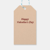 愛のカードに可愛い動物 ギフトタグ (裏面)