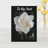 **愛のカードを持つ私の叔母のための** カード (黄色い花)