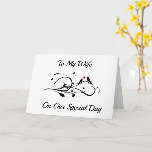 愛のカードを**た**妻へ カード (黄色い花)