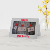 愛のカードを**た**妻へ カード (黄色い花)