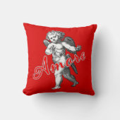 愛のキューピッド ロマンチック ヴィンテージ クッション (正面)