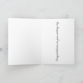 愛のキリン おめでとう あなたの結婚式の日 カード (内部)