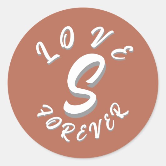 愛のギフト 夫婦 恋人 友達 ラウンドシール (正面)