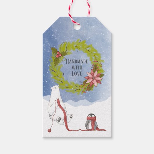 愛のクリスマスで手作り ギフトタグ (正面)