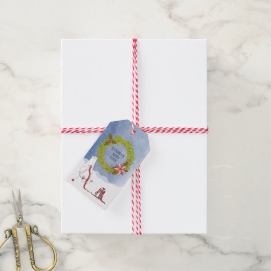 愛のクリスマスで手作り ギフトタグ (より糸付き)