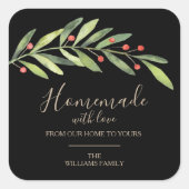 愛のクリスマスと自家製 スクエアシール (正面)