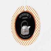 愛のクリスマスに作られる銅のキッチンフード メタルオーナメント (正面左)