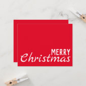 愛のクリスマスに満ちた季節をお祈り カード (正面/裏面インサイチュ)