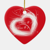 愛のクリスマスの装飾 セラミックオーナメント (裏面)