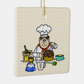 愛のクリスマスの飾りおもしろいで焼く セラミックオーナメント (右)