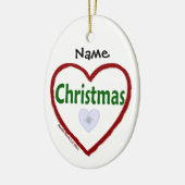 愛のクリスマスオーナメント セラミックオーナメント (左)