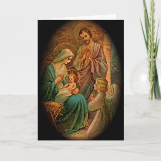 愛のクリスマスカードのギフト(空白のカスタマイズ可能) シーズンカード (正面)