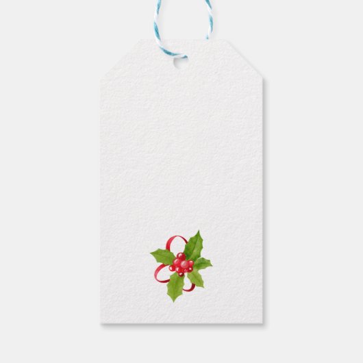 愛のクリスマス休暇の束を願う ギフトタグ (裏面)