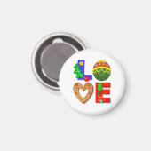 愛のクリスマス、愛のクッキーとクリスマス マグネット (正面/裏面)