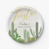 「愛のケアクス タコ Fiesta」 ブライダルシャワーのお祝い ペーパープレート (正面)