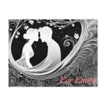 愛のコントラへのシルエットの証の受け入れ