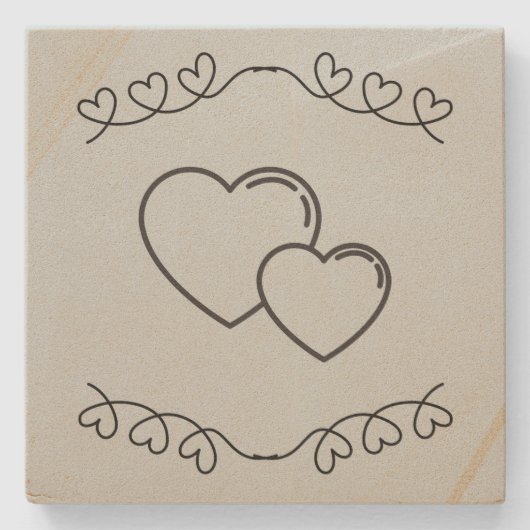 愛のコースター ストーンコースター (正面)