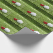愛のゴルフボールが緑に浮かぶゴルフマザーズデイ ラッピングペーパー (角)