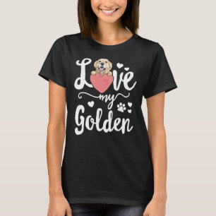 愛のゴールデンレトリバー犬ママ母の養子 Tシャツ