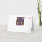 愛のゴールデン・リトリーバーのキューピッド シーズンカード (裏面)