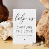 愛のサインを撮れ。白黒の書道 ポスター